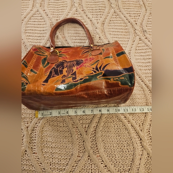 Shantiniketan Style Genuine Leather Purse  vintage 1992 - Picture 4 of 5